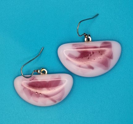 Drop glass earrings