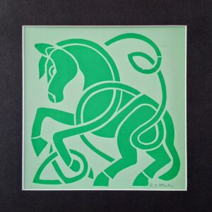 Celtic Eagle in Green