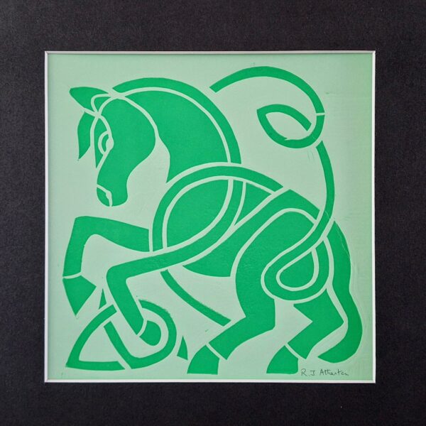 Celtic Eagle in Green