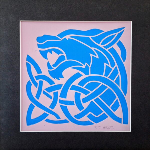 Celtic Lion Blue & Pink